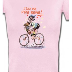 T-Shirts T-Shirts Col V Femmes Humour cycliste (V)