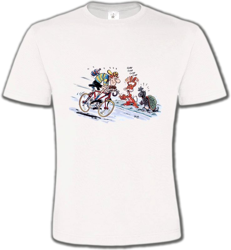 T-Shirts Col Rond Unisexe Humour/amour Humour cycliste (W3)