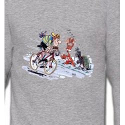 Sweatshirts Humour/amour Humour cycliste (W3)