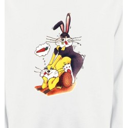 Sweatshirts Humour/amour lapins carotte quelle jouissance  (G2)