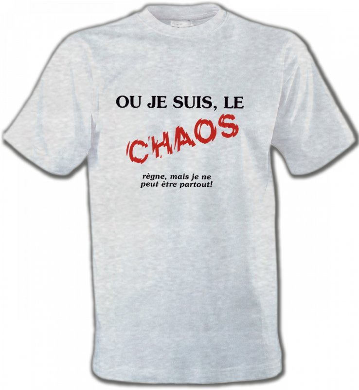 T-Shirts Col Rond Unisexe Humour/amour Humour (N2)