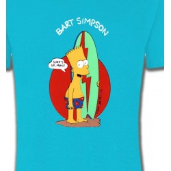 T-Shirts Humour/amour Bart Simpson surf (M2)