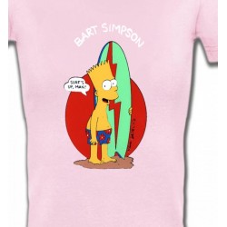 T-Shirts Humour/amour Bart Simpson surf (M2)