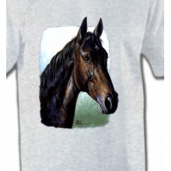 T-Shirts Cheval Cheval brun (W2)
