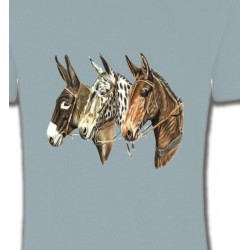 T-Shirts Cheval Têtes de chevaux (F)