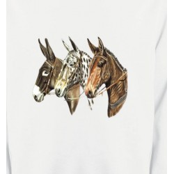 Sweatshirts Cheval Têtes de chevaux (F)