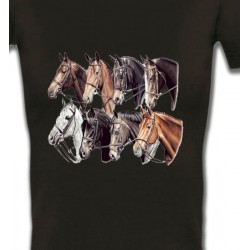 T-Shirts Cheval Têtes de chevaux (L2)