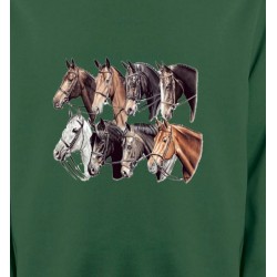 Sweatshirts Cheval Têtes de chevaux (L2)