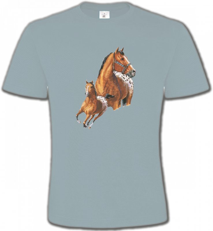 T-Shirts Col Rond Unisexe Cheval T-shirt cheval Appaloosa (G)