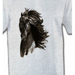 T-Shirts Cheval Cheval noir