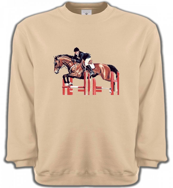 Sweatshirts Unisexe Cheval Cheval d'equitation
