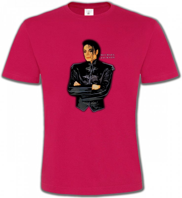 T-Shirts Col Rond Unisexe Célébrités Michael Jackson