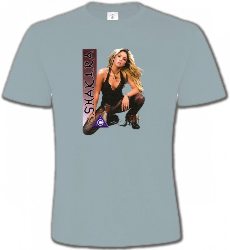 T-Shirts Col Rond Unisexe Célébrités Shakira