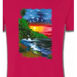 T-Shirts Nature et paysages Coucher de soleil sur la mer