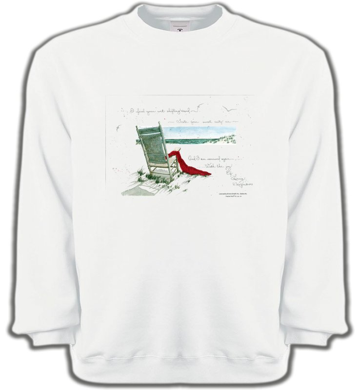 Sweatshirts Unisexe Nature et paysages Chaise à la plage
