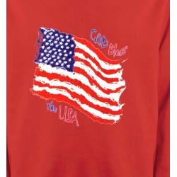 Sweatshirts Politique et croyances Drapeau God bless the USA