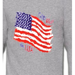 Sweatshirts Politique et croyances Drapeau God bless the USA