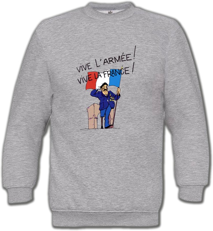 Sweatshirts Unisexe Humour/amour ancien combattant  Vive la France  (C)