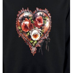 Sweatshirts Fleurs/Romantique Coeur fleuri