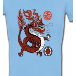T-Shirts Dragons Dragon rouge chinois (H2)