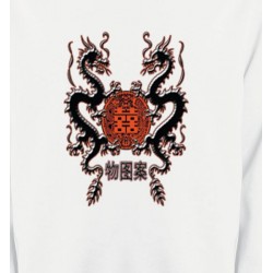 Sweatshirts Signes astrologiques Dragons noirs chinois (A4)