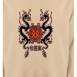 Sweatshirts Dragons Dragons noirs chinois (A4)