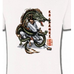 T-Shirts Signes astrologiques Dragon et Samouraï (V3)