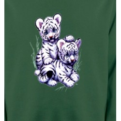 Sweatshirts Enfants Bébés tigres blancs (I3)