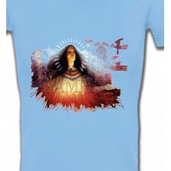 T-Shirts T-Shirts Col V Femmes Indienne prière (X)
