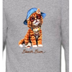 Sweatshirts Races de chats Chaton tigré roux  (W)