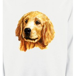Sweatshirts Races de chiens Tête de Golden Retriever (IAG)