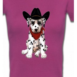 T-Shirts Races de chiens Bébé Dalmatien Cow-Boy  (I)