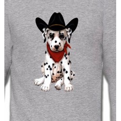 Sweatshirts Races de chiens Bébé Dalmatien Cow-Boy  (I)