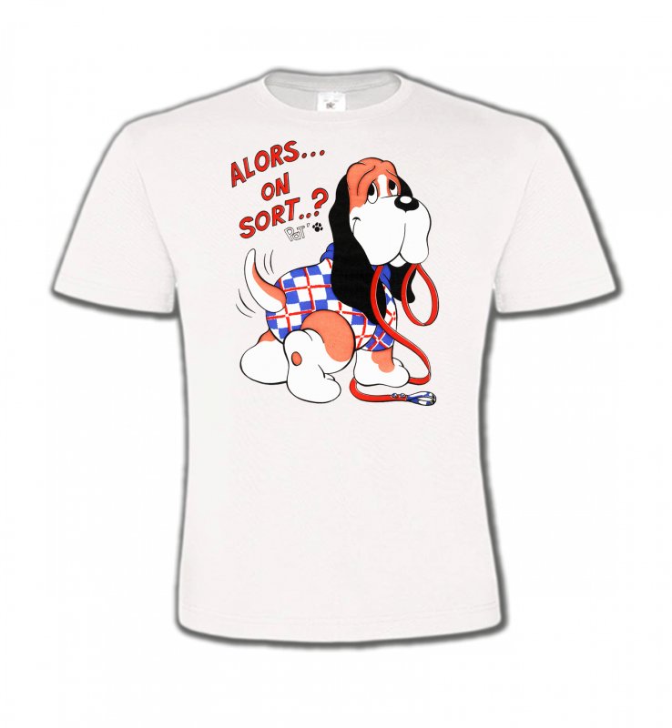T-Shirts Col Rond Enfants Humour/amour Basset Hound Humour (F)