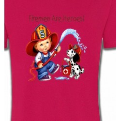 T-Shirts Enfants Enfant pompier (F2)