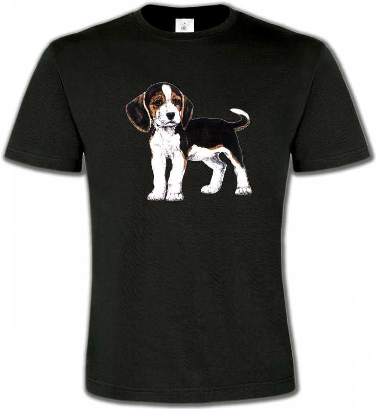 T-Shirts Col Rond Unisexe Enfants Beagle chiot (B)