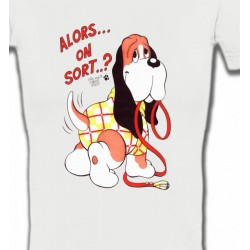 T-Shirts Basset hound Basset Jaune (E)