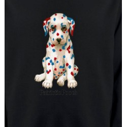 Sweatshirts Races de chiens Dalmatien Patriotique  (J)