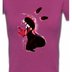 T-Shirts T-Shirts Col V Femmes Indien peau-rouge (G)