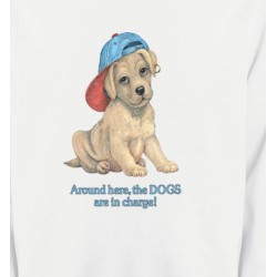 Sweatshirts Races de chiens Chiot avec une casquette (F3)