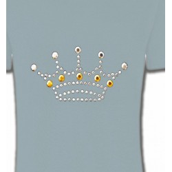 T-Shirts Strass & Paillettes Strass Couronne