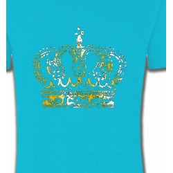 T-Shirts Strass & Paillettes Strass Couronne 2