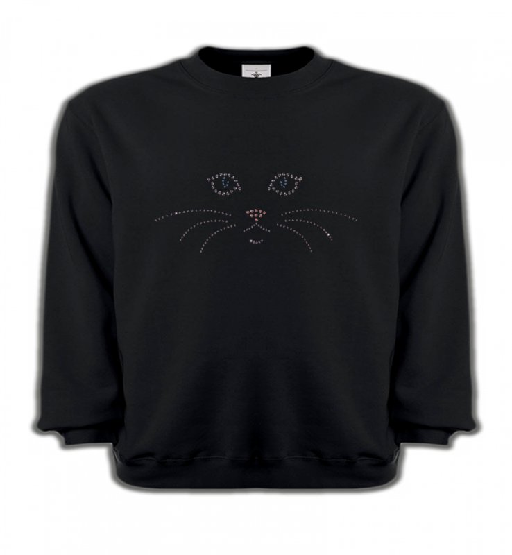 Sweatshirts Enfants Races de chats Chat en Strass