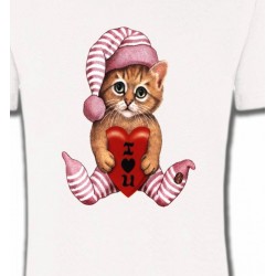 T-Shirts Races de chats Chaton en pyjama  (L3)