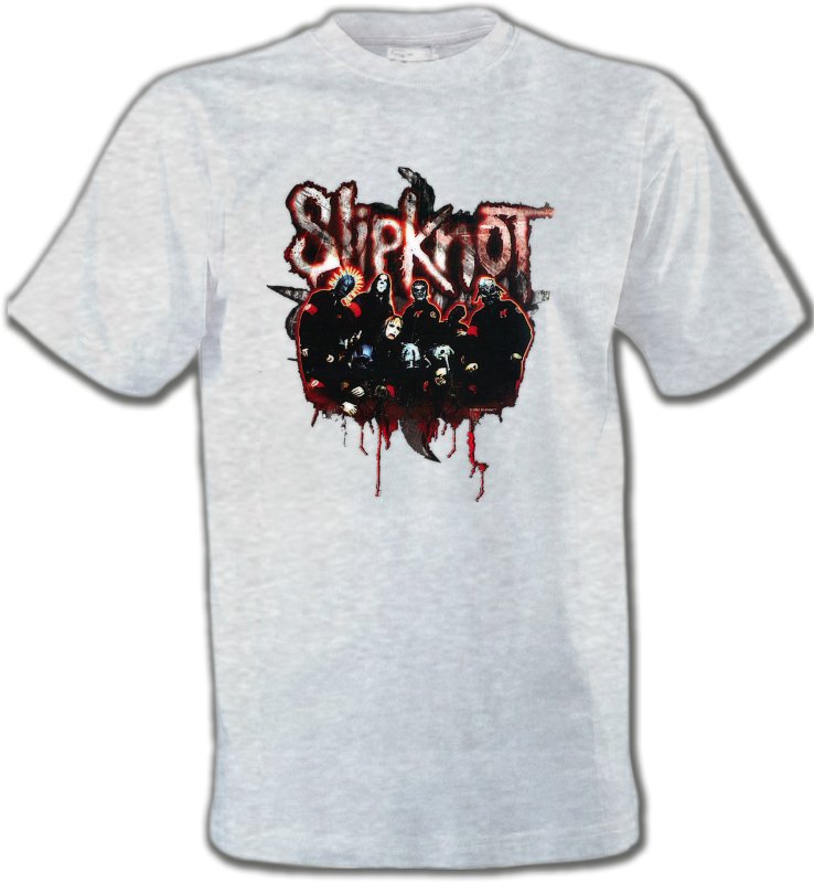 T-Shirts Col Rond Unisexe Hard rock et metal Slipknot (B)