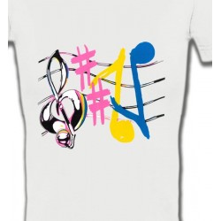 T-Shirts Musique Notes de musique