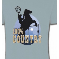 T-Shirts T-Shirts Col Rond Enfants western country chevaux cowboy