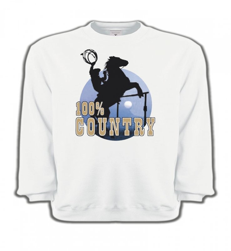 Sweatshirts Enfants Cheval western country chevaux cowboy