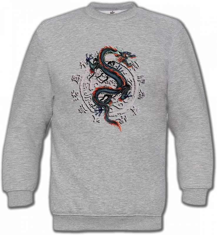 Sweatshirts Unisexe Signes astrologiques Dragon chinois (T4)