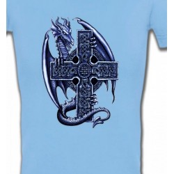 T-Shirts Dragons Dragon et sa croix celtique (Y5)